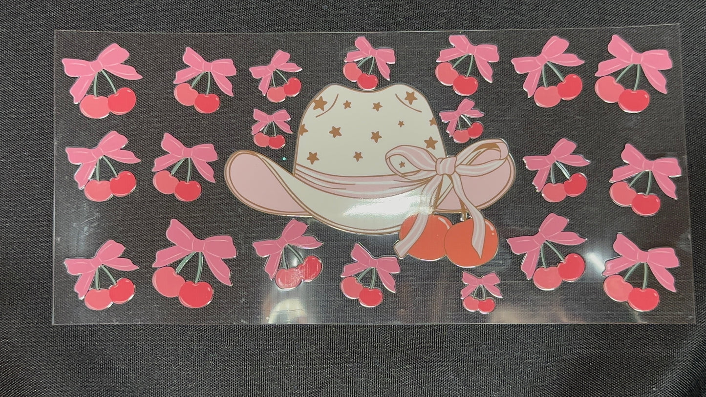 Cowboy Hat Cherry Bow