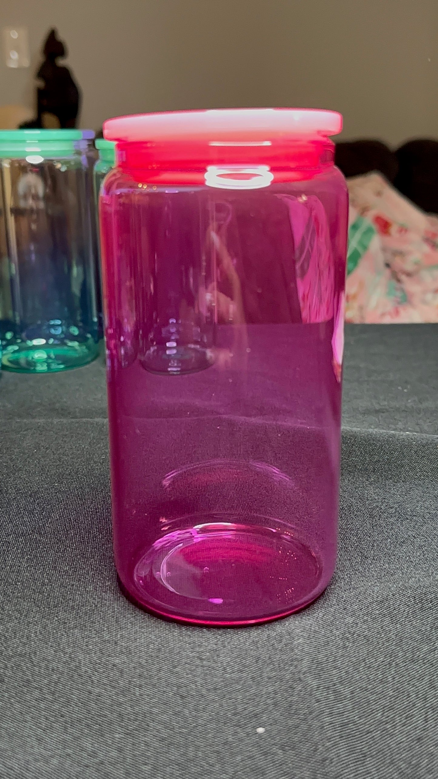 Glass Hot Pink Solid