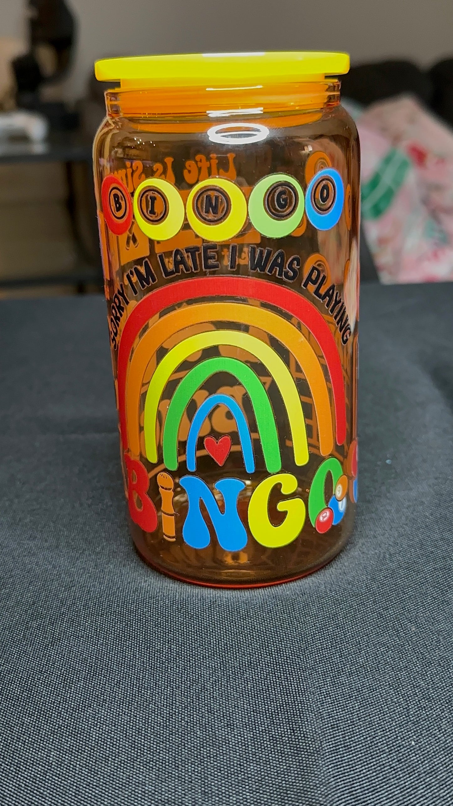 Bingo Premade Glass Cup