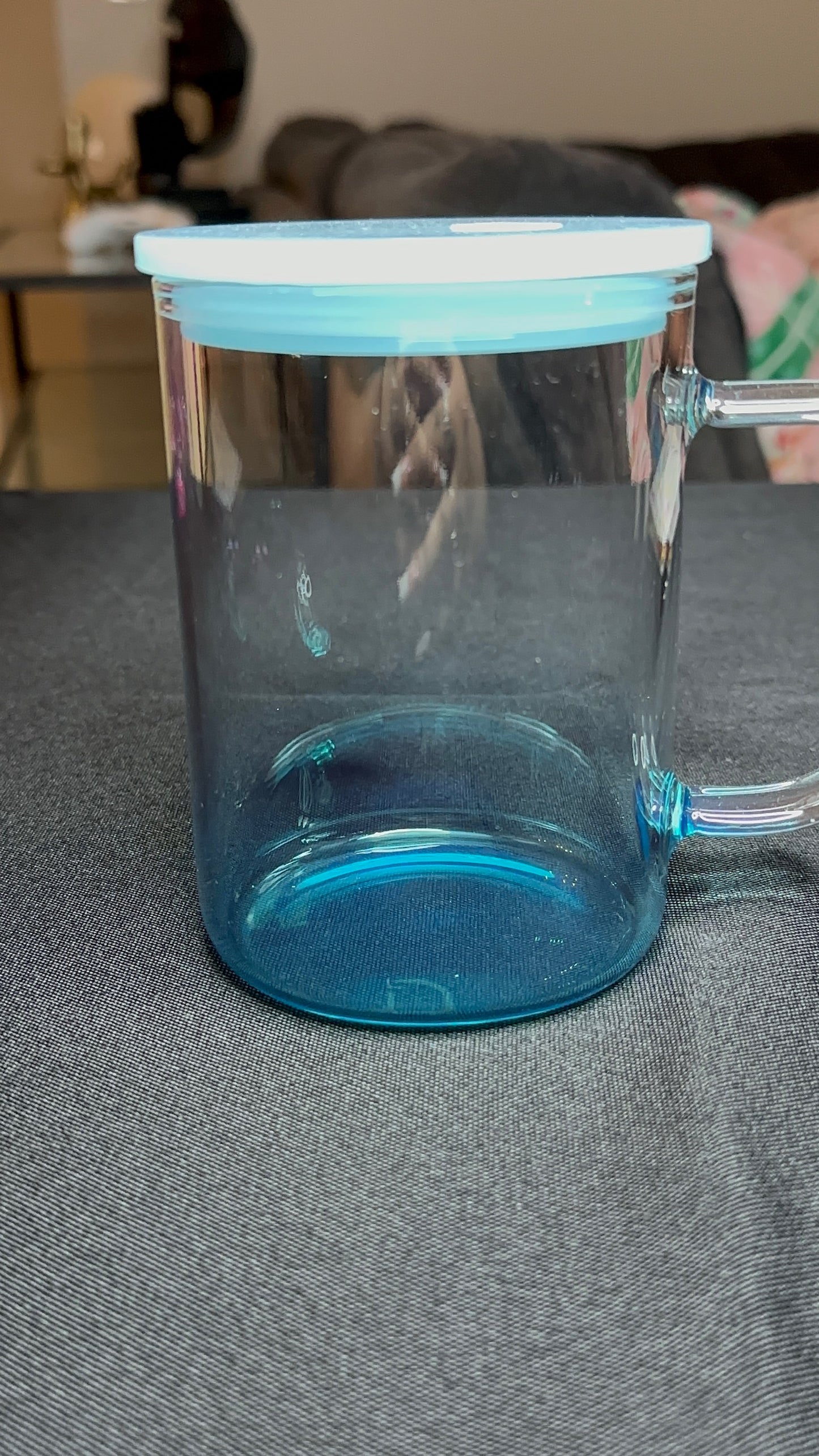 Glass Blue Ombre Mug